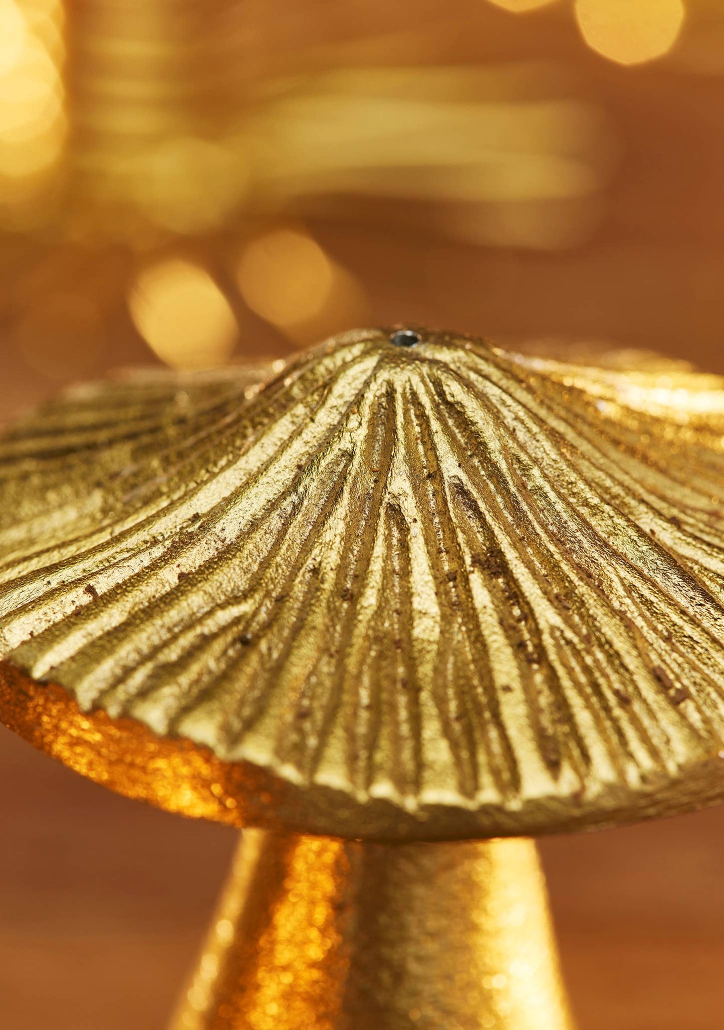 Brass Finish Mushroom Incense Holder