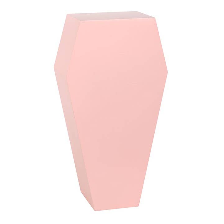 Pastel Pink Gothic Halloween Coffin Shelf