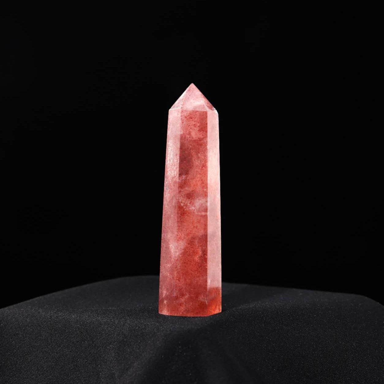 Strawberry Quartz Tower - Calming: 7-8cm