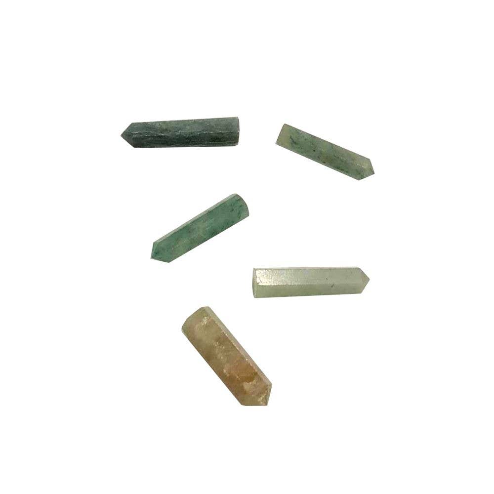 Mini Green Aventurine Pencil Crystal, 20-30mm
