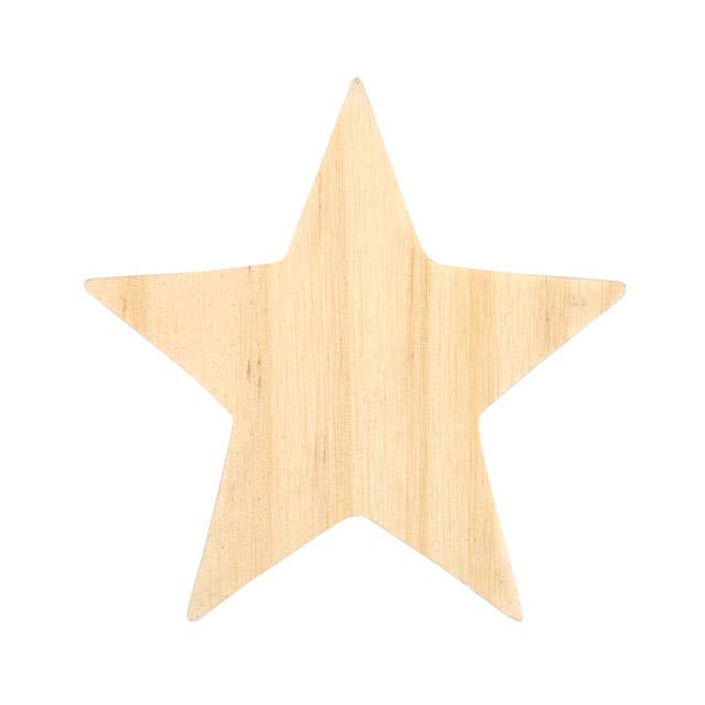 Natural Wooden Star Spell Candle Holder