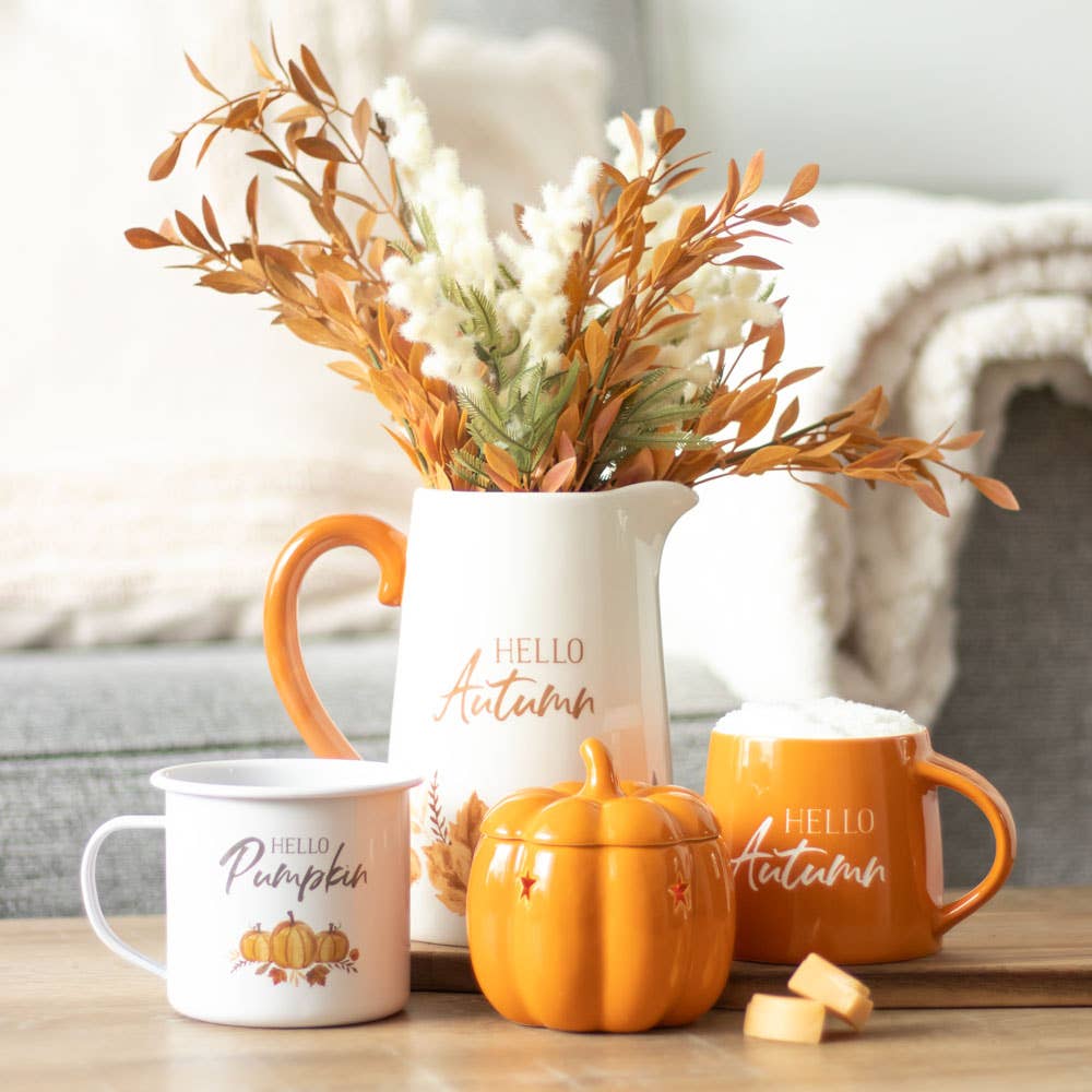 Hello Autumn Fall Mug and Socks Set