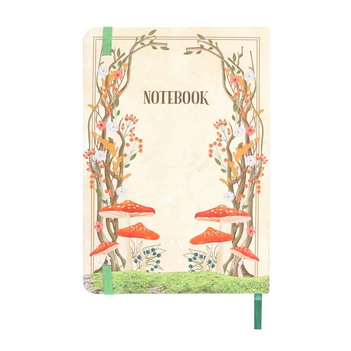 Enchanted Forest Mushroom A5 Notebook