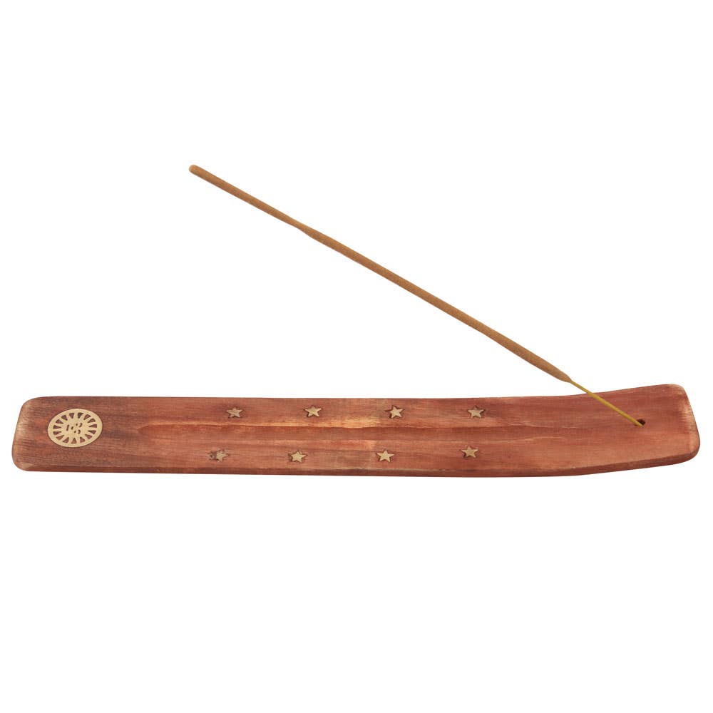 Sun Wooden Incense Ash Catcher