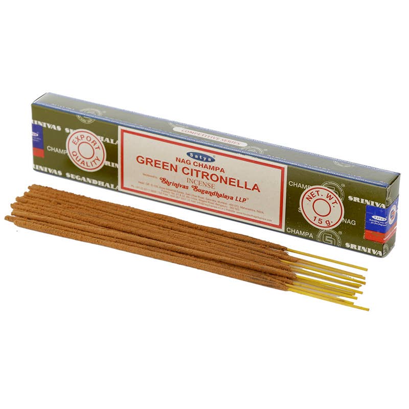 Satya Green Citronella Nag Champa Incense Sticks