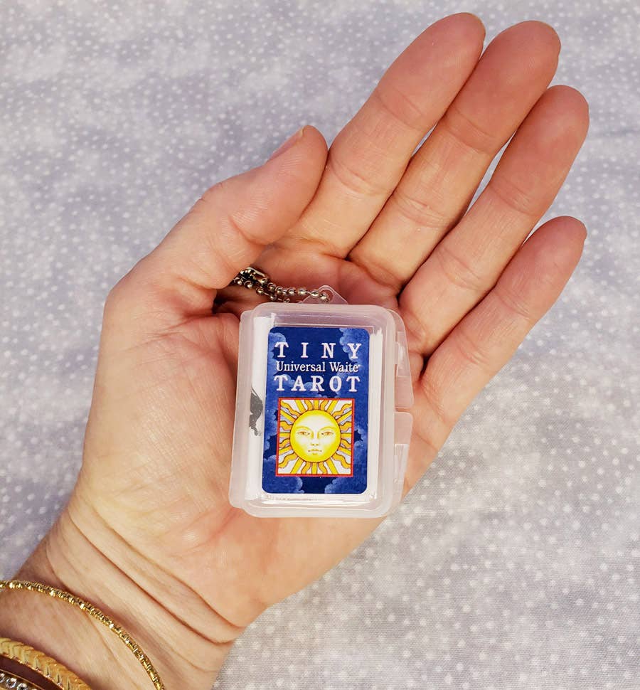 Tiny Universal Tarot Deck in a Keychain