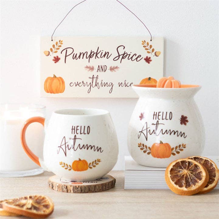 Hello Autumn Fall Rounded Mug