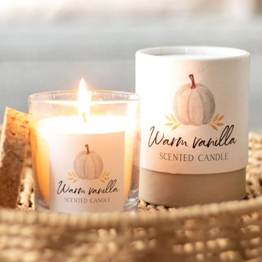 Warm Vanilla Fall and Autumn Candle