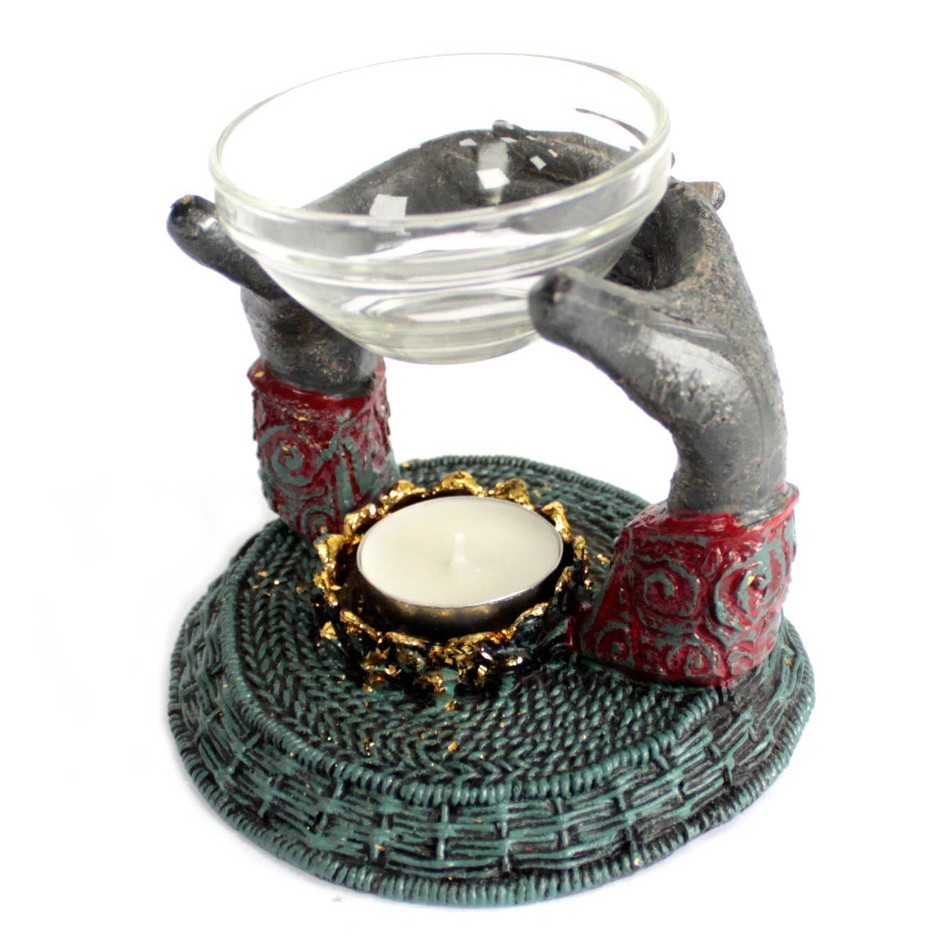 Antique style Buddha - Offering Hands Oil Burner