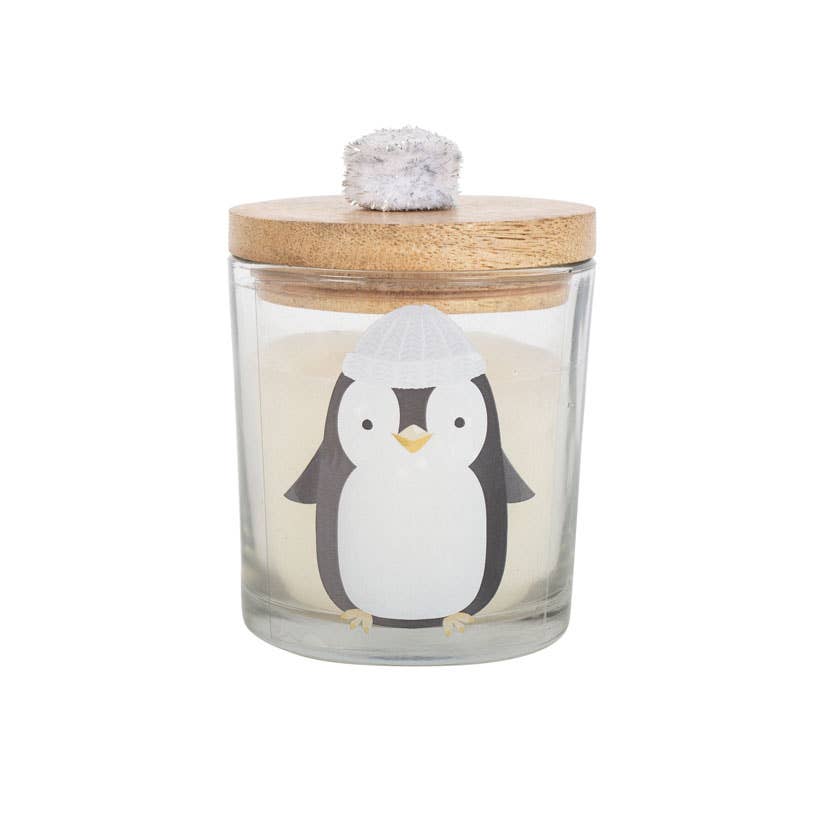 Frosty Vanilla Winter Penguin Candle