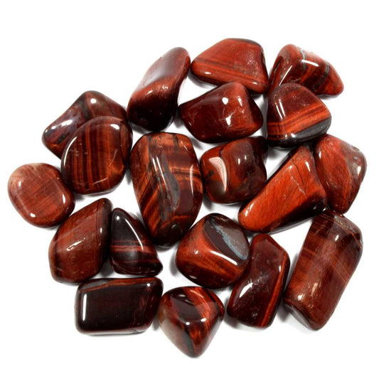 Red Tigers Eye Polished Tumblestone Healing Crystals