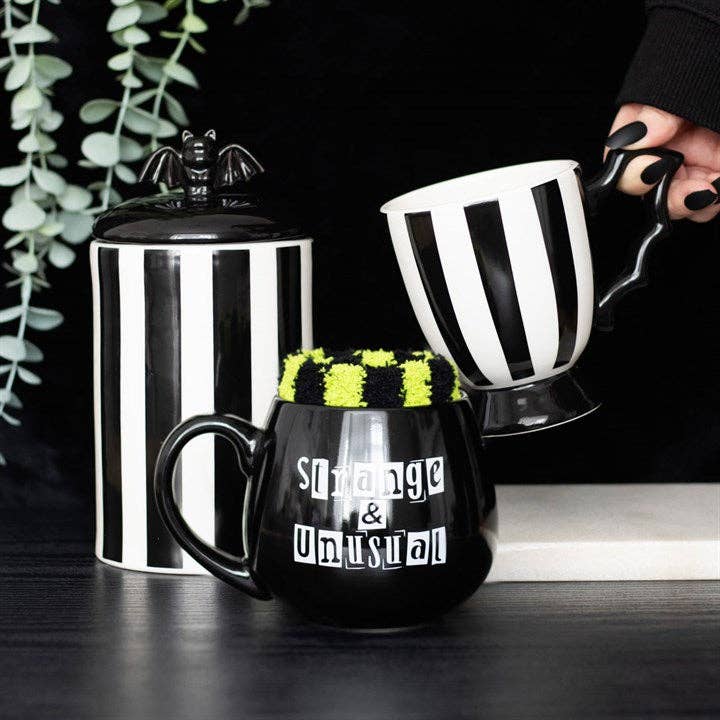 Strange & Unusual Gothic Mug and Socks Set