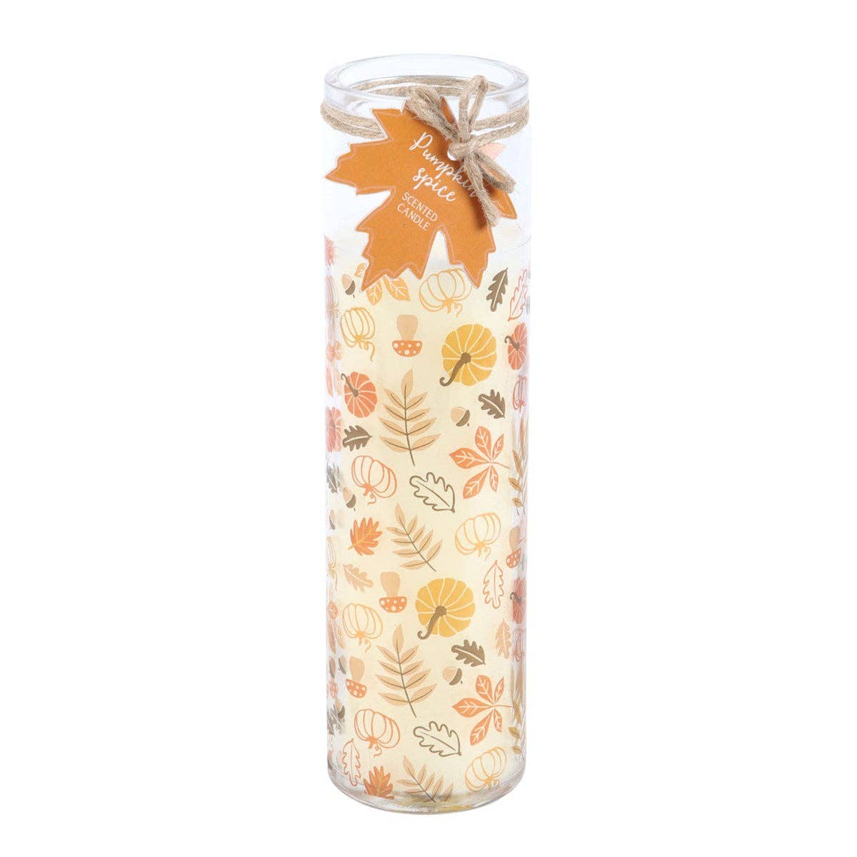 Autumn Leaves Pumpkin Spice Fall Tube Candle