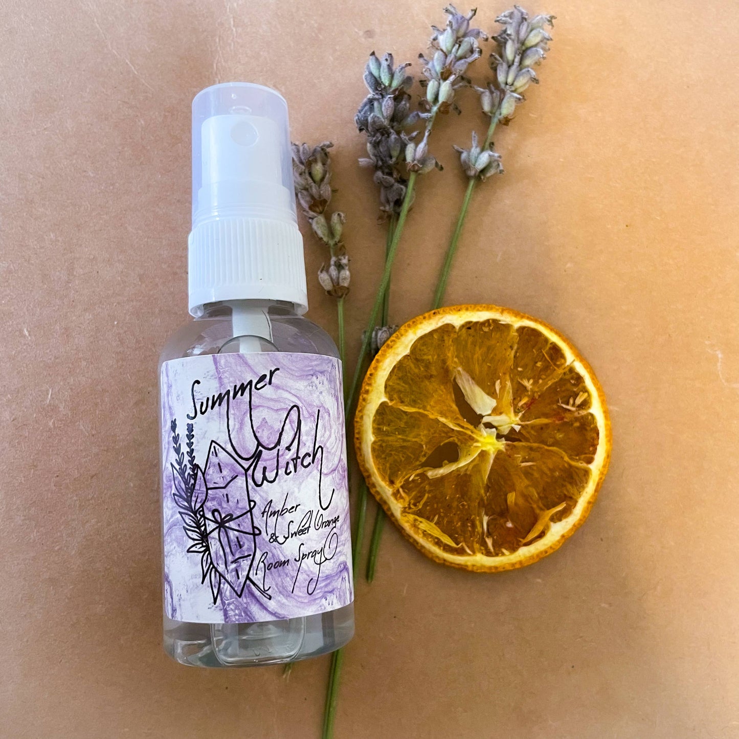 Summer witch room spray - Amber & orange - litha