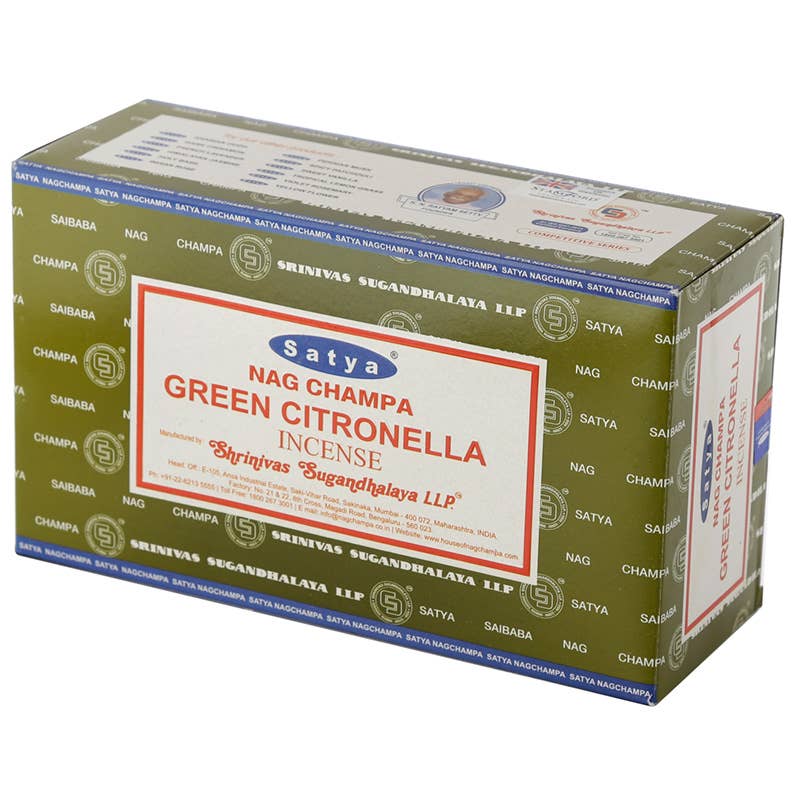 Satya Green Citronella Nag Champa Incense Sticks