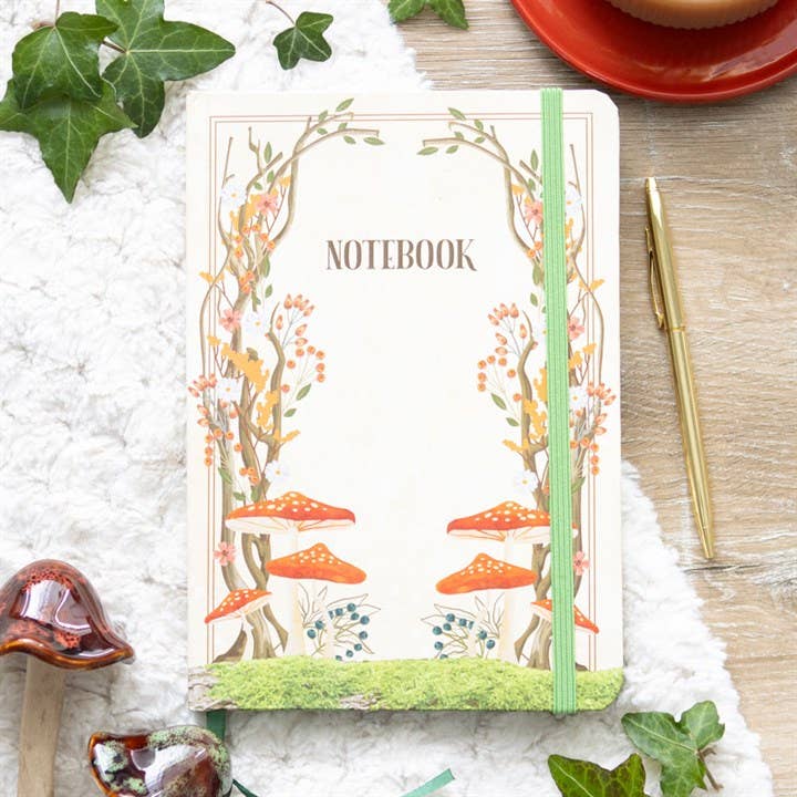 Enchanted Forest Mushroom A5 Notebook