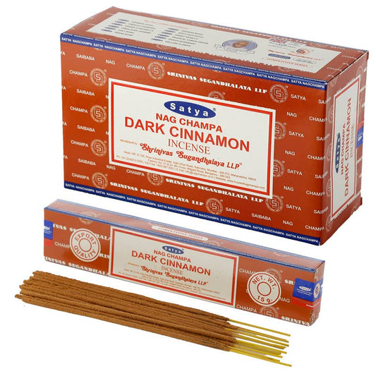 Satya Dark Cinnamon Nag Champa Incense Sticks