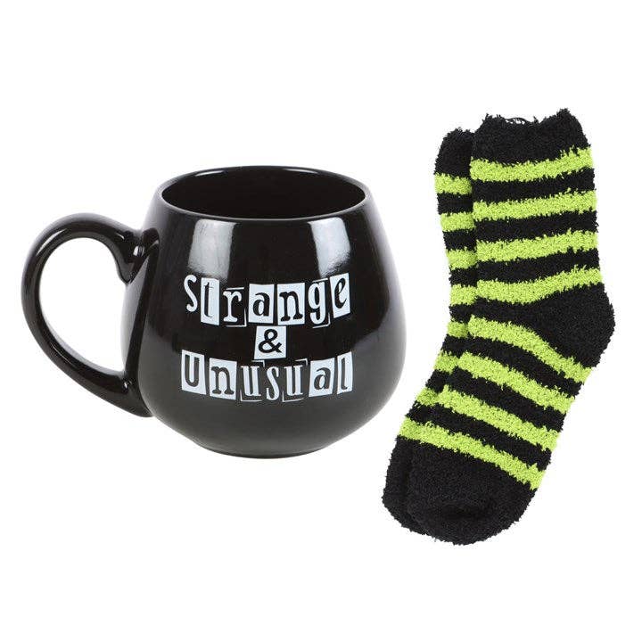 Strange & Unusual Gothic Mug and Socks Set