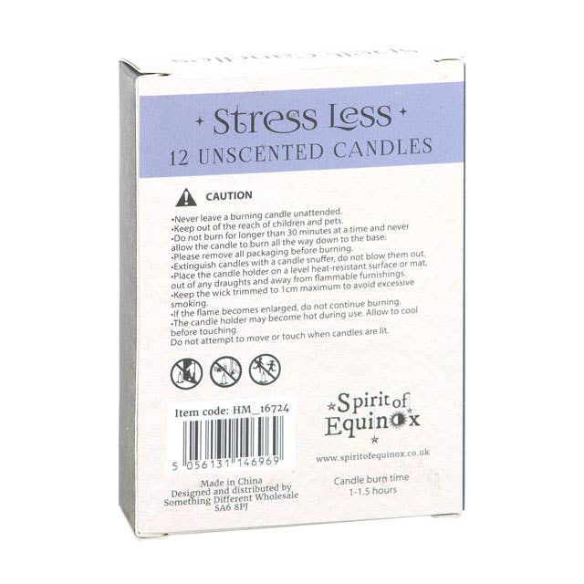 Pack of 12 Lavender Stress Less Magic Spell Candles