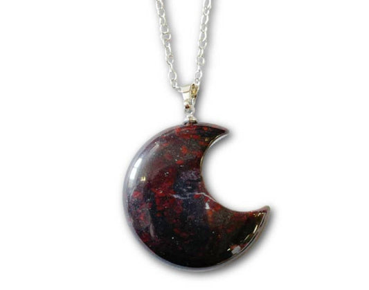 Brecciated Jasper Moon Necklace