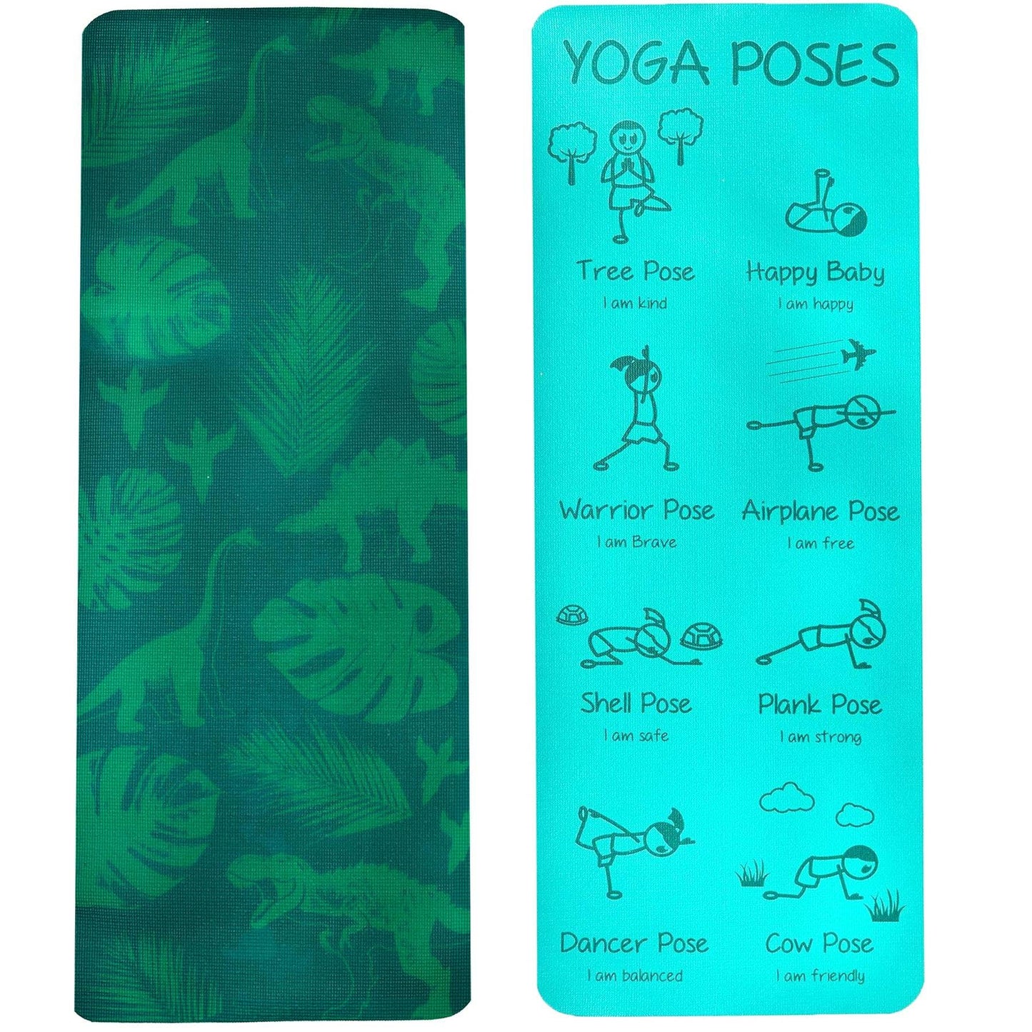 Children's Yoga Mat: Jurassic Jungle