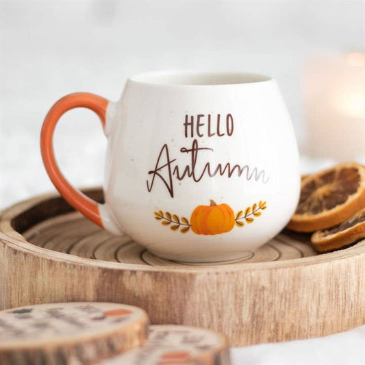 Hello Autumn Fall Rounded Mug