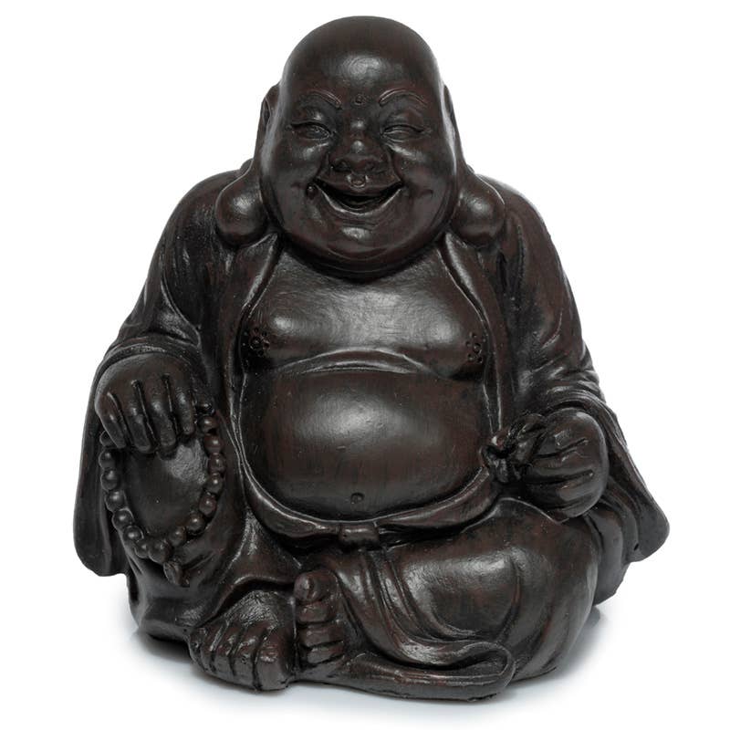 Peace of the East Wood Effect Mini Chinese Laughing Buddha