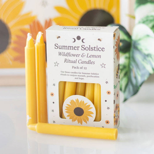Wildflower & Lemon Summer Solstice Ritual Candles