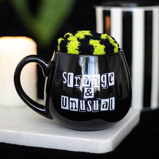 Strange & Unusual Gothic Mug and Socks Set