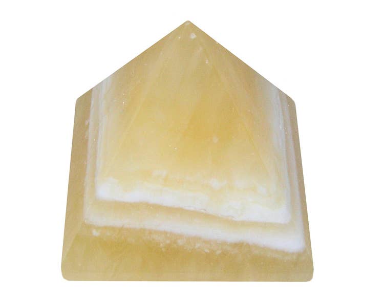 Orange Calcite Pyramid