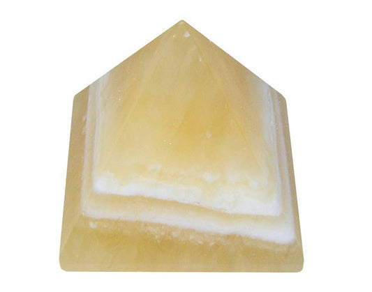 Orange Calcite Pyramid