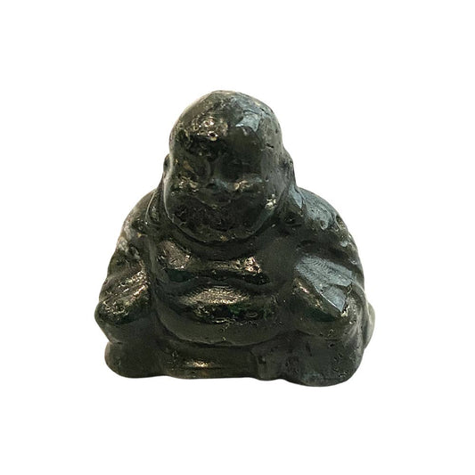 Gemstone Buddha, 2.5x2.5x1cm: Moss Agate