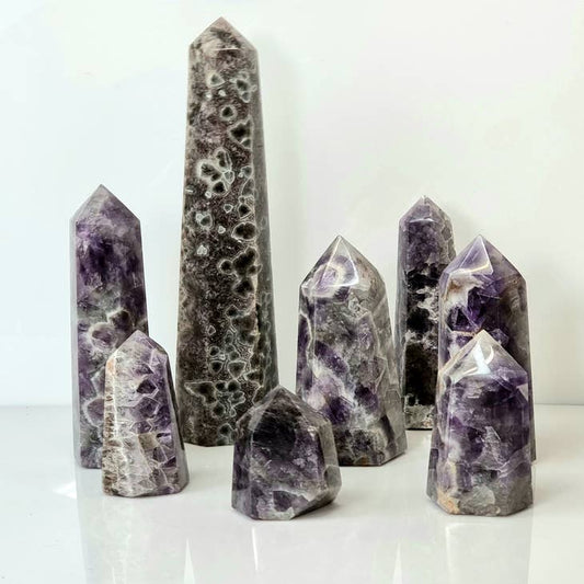 Dream Amethyst Crystal Prism: 1.1-1.4kg