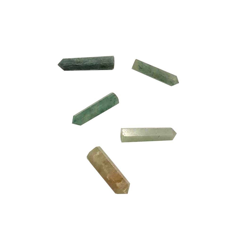 Green Aventurine Pencil Crystal, 20-30mm