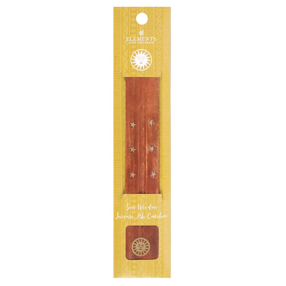 Sun Wooden Incense Ash Catcher