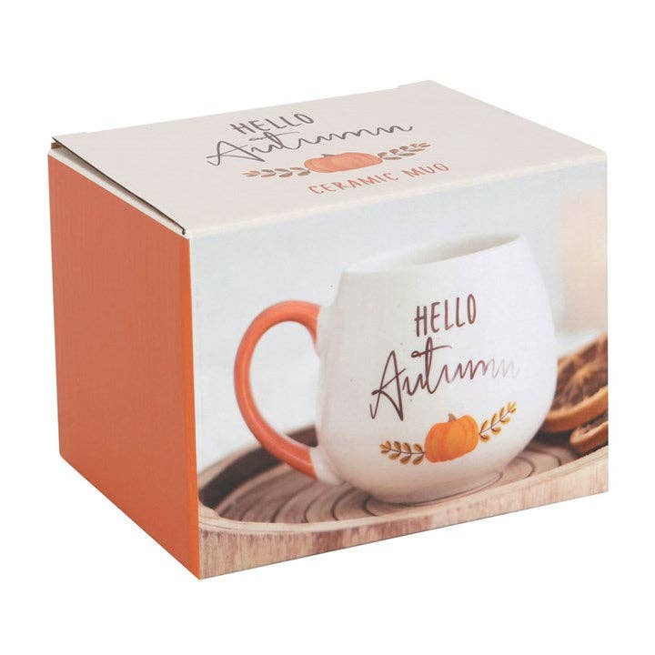 Hello Autumn Fall Rounded Mug