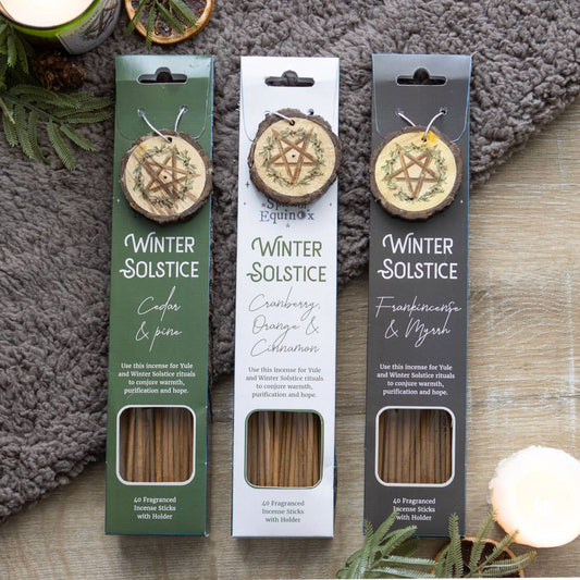 40 Winter Solstice Incense Stick Gift Set