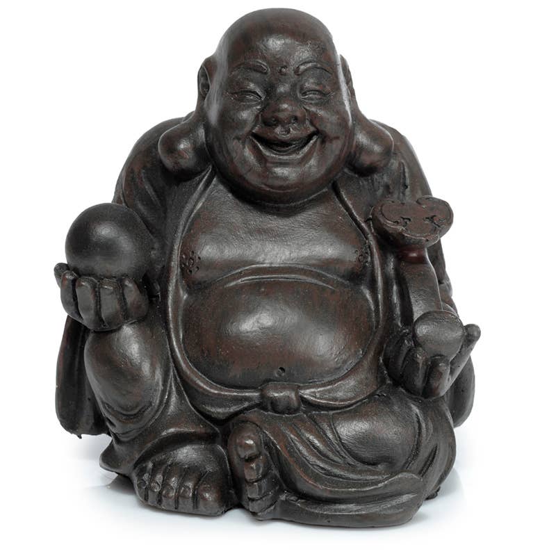 Peace of the East Wood Effect Mini Chinese Laughing Buddha