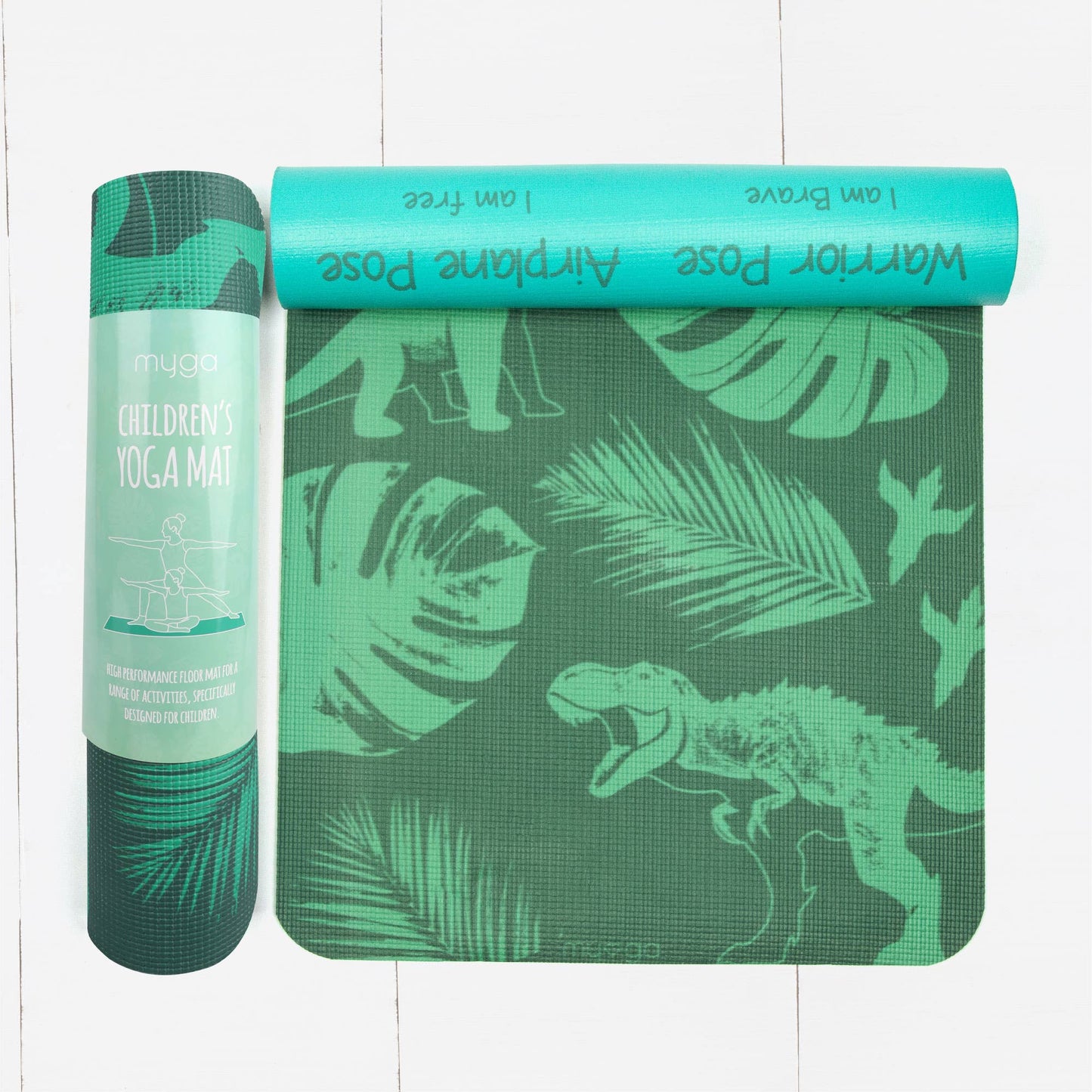 Children's Yoga Mat: Jurassic Jungle