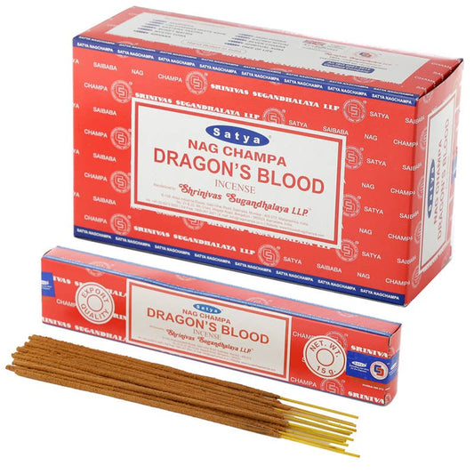 Satya VFM Dragons Blood Nag Champa Incense Sticks